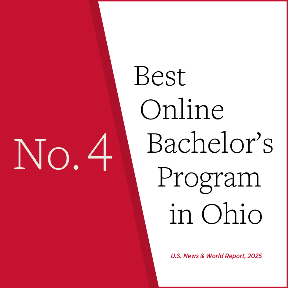 No. 4 Best Online Bachelor's Programs in Ohio. Source: U.S. News & World Report, 2025