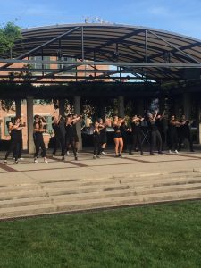 bandstand performing