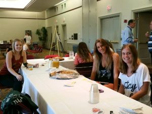 students at a table 