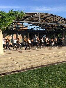 bandstand performing
