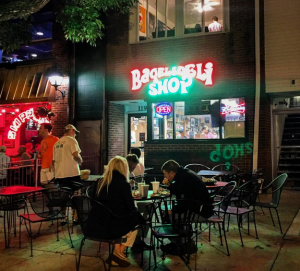 Exterior of Bagel and Deli Shop
