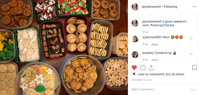 baked goods instagram post