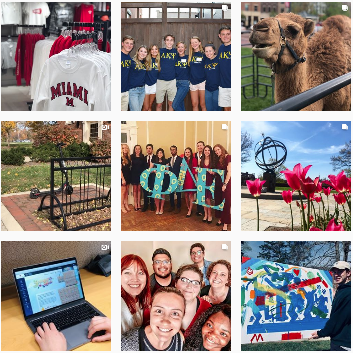 9 recent instagram posts from Student Life