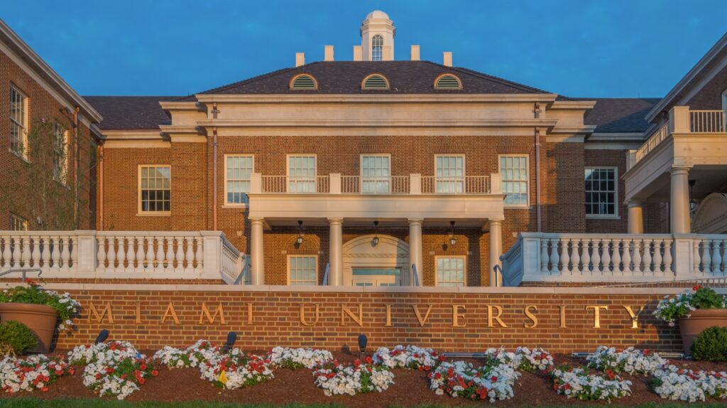 Miami University main entrance from the East