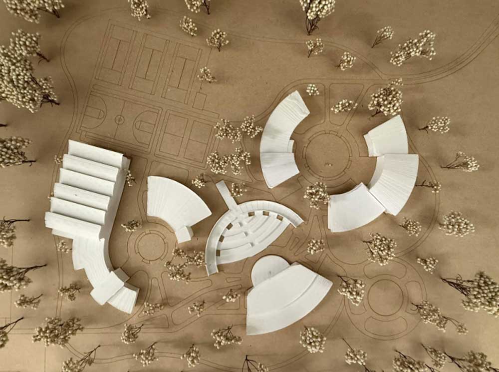 Model of proposed Youngstown Youth Community Center.
