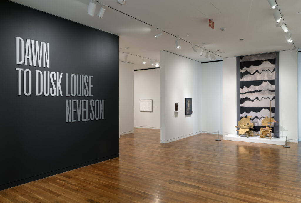 Image of gallery with title wall and artwork