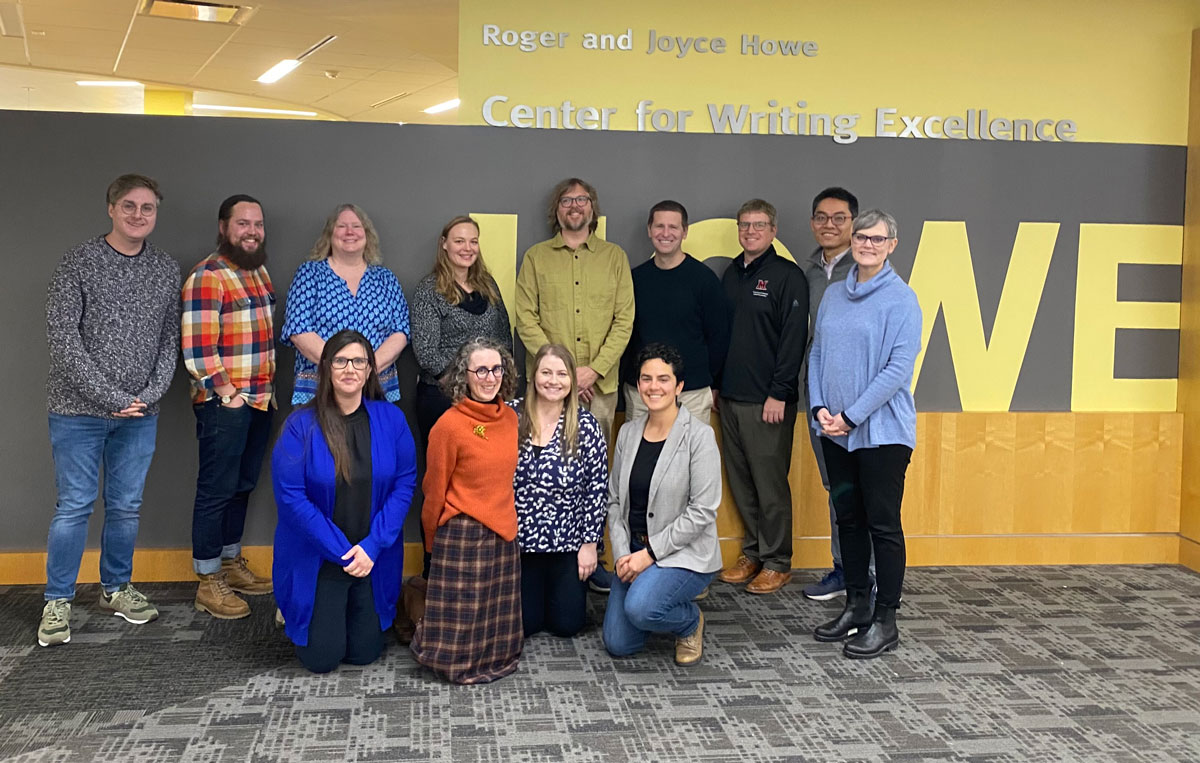 Group photo of Howe Writing Fellows Fall 2023