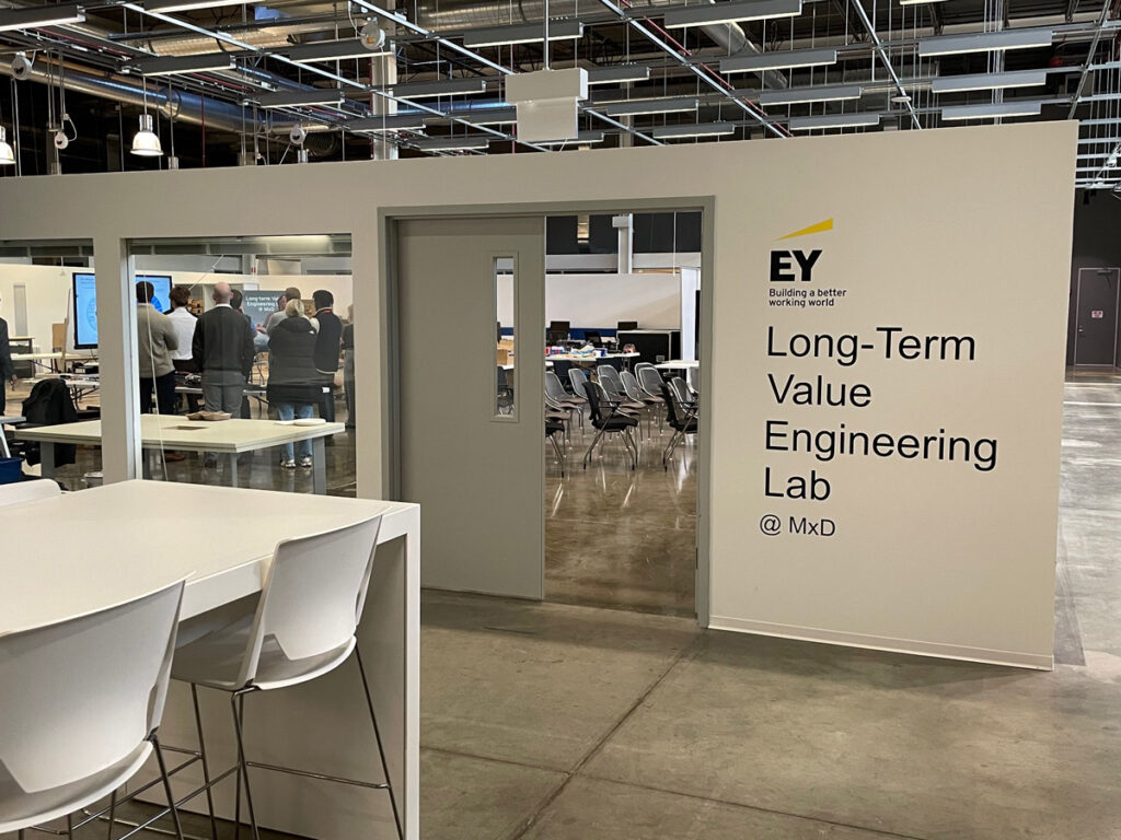 Photo of EY Long-Term Value Engineering Lab entrance