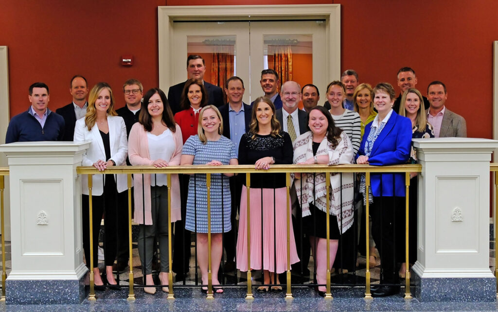 Group photo with members of the Accountancy Advisory Group during their 2024 Spring Semester Meeting