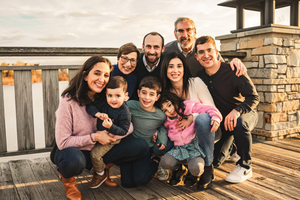 Photo of Marc with his wife, children and grandkids