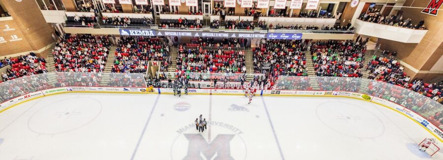 Accountancy Senior and Redhawks Hockey Forward Blake Mesenburg a Finalist for Team Impact Award — Vote Now!