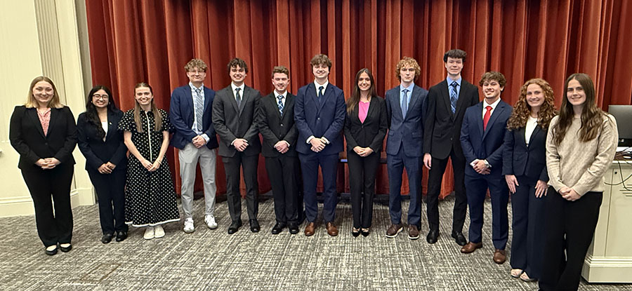 Group photo of Accountancy students inducted into Beta Gamma Sigma