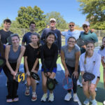 Group shot of Master of Accountancy Students at the Pickleball social