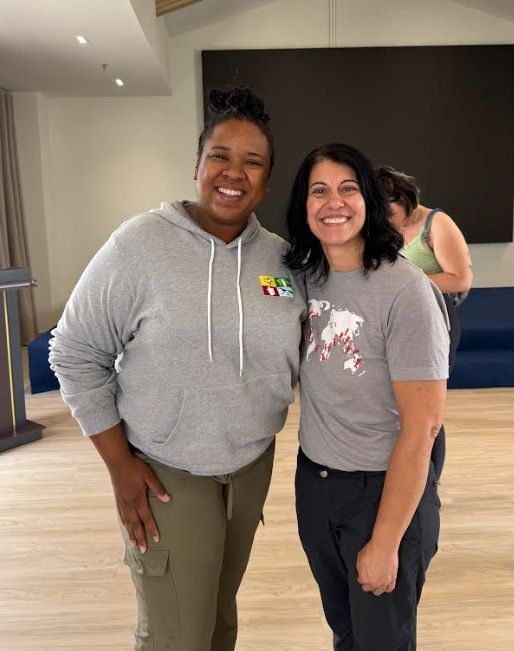 An image of Lyndeisha and Jill Korach smiling.