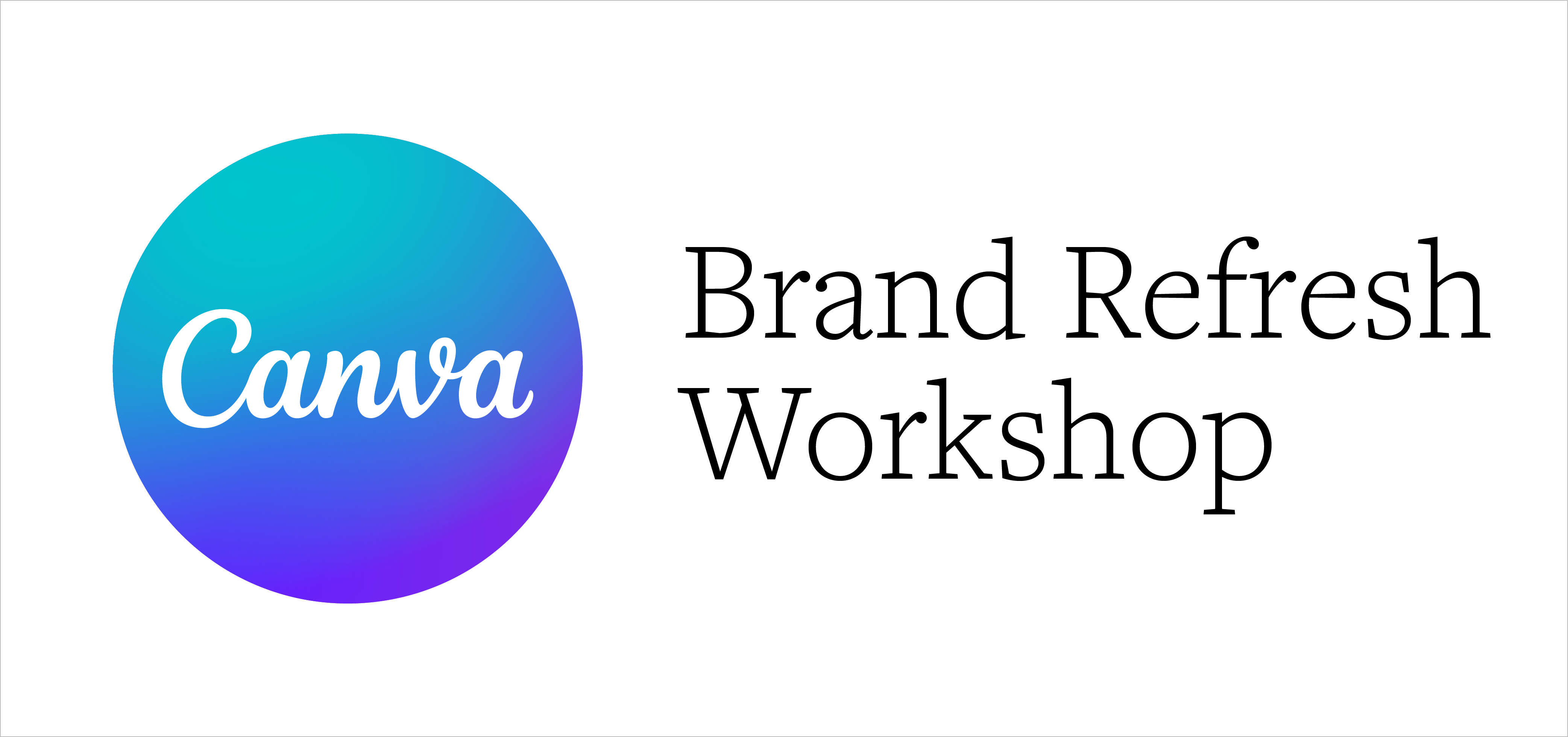 canva logo + Brand Refresh Workshop