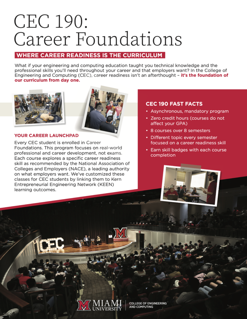 Front side CEC190 career foundations