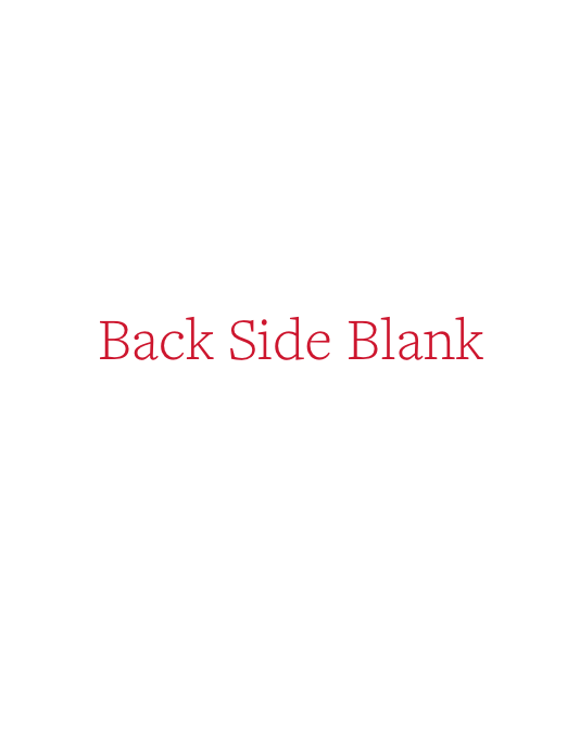 Back Side Blank