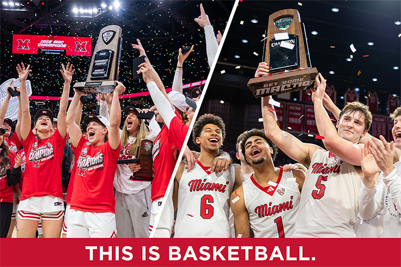 images of the Miami basketball teams celebrating. This is basketball.