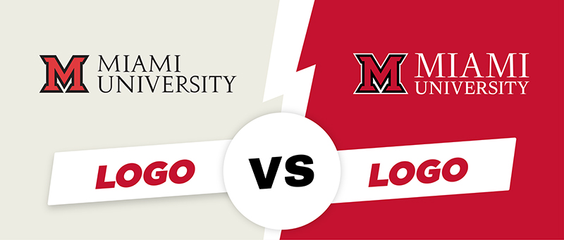 old Miami logo vs. new Miami logo