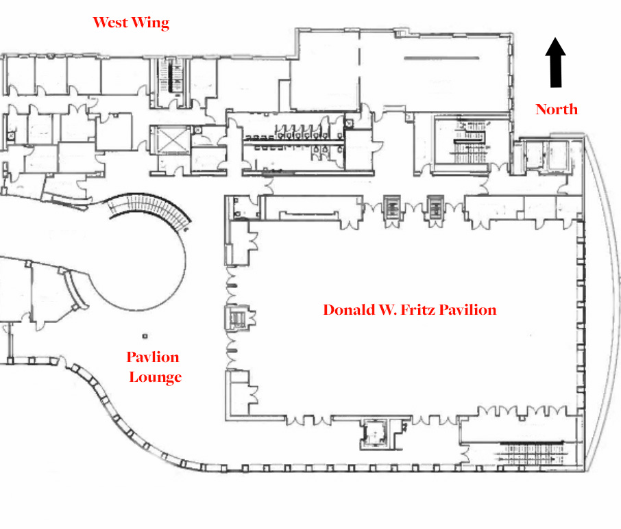 Figure 3 Map of the Armstrong Student Center's third level