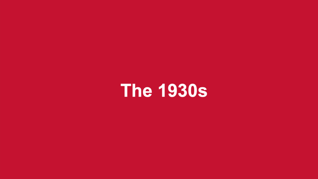 The 1930s