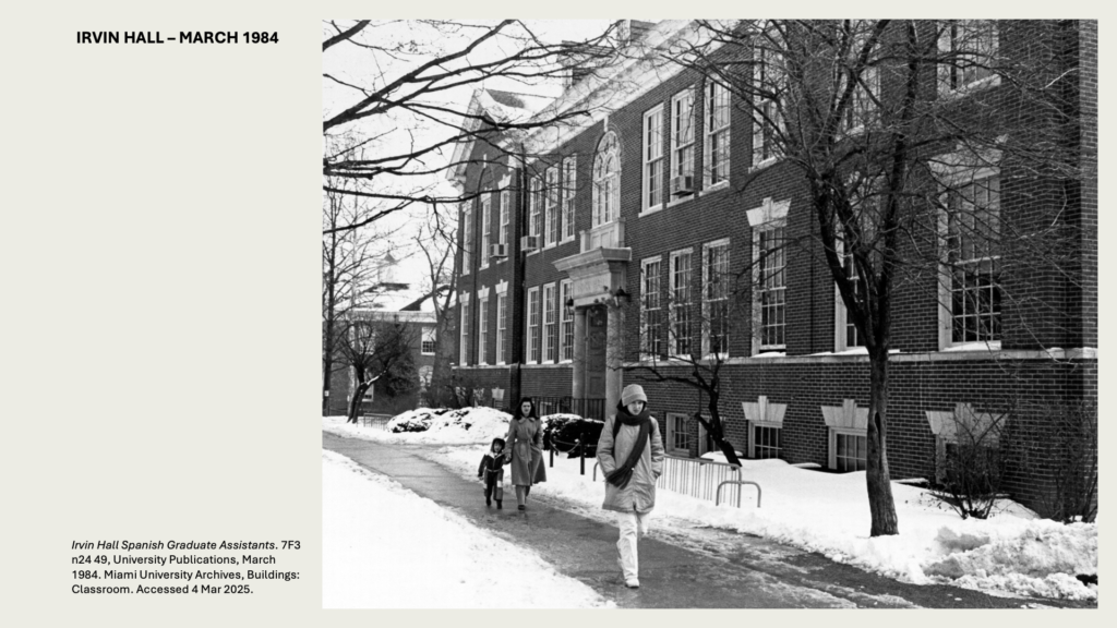 IRVIN HALL – MARCH 1984