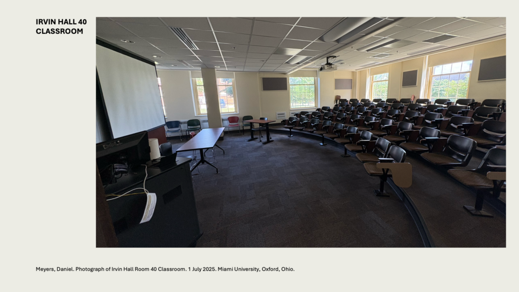 IRVIN HALL 40 CLASSROOM