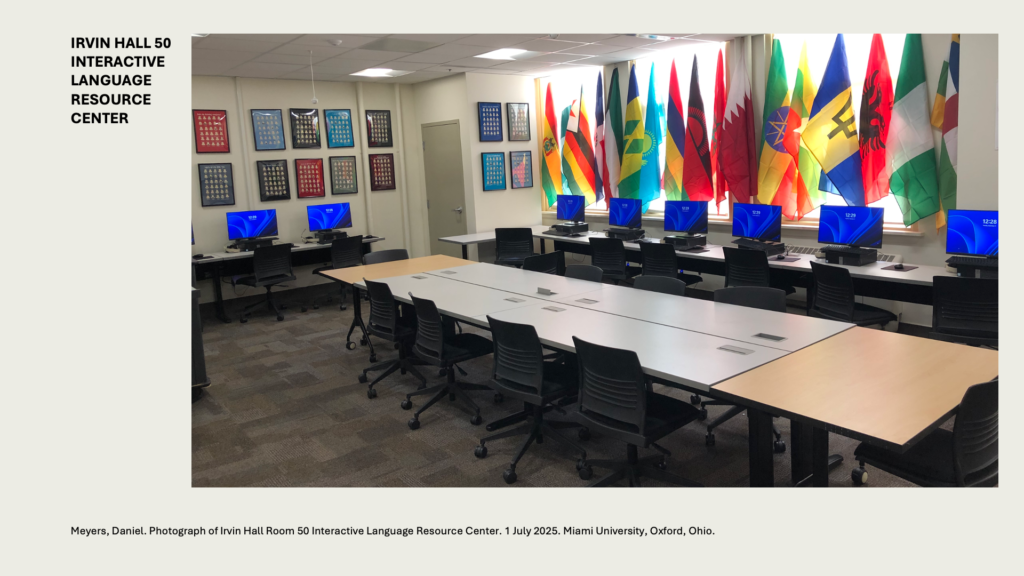 IRVIN HALL 50 INTERACTIVE LANGUAGE RESOURCE CENTER