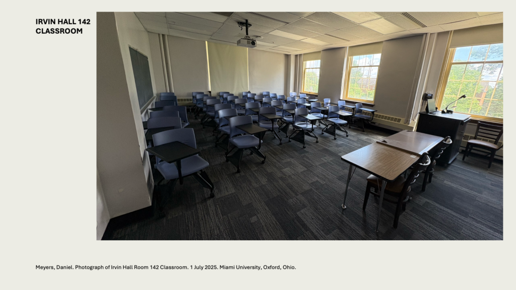 IRVIN HALL 142 CLASSROOM