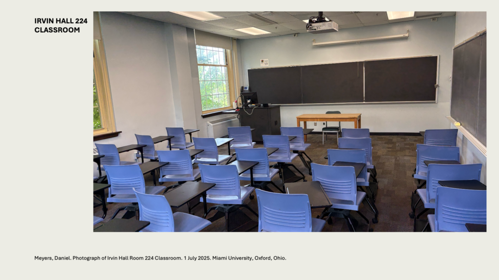 IRVIN HALL 224 CLASSROOM