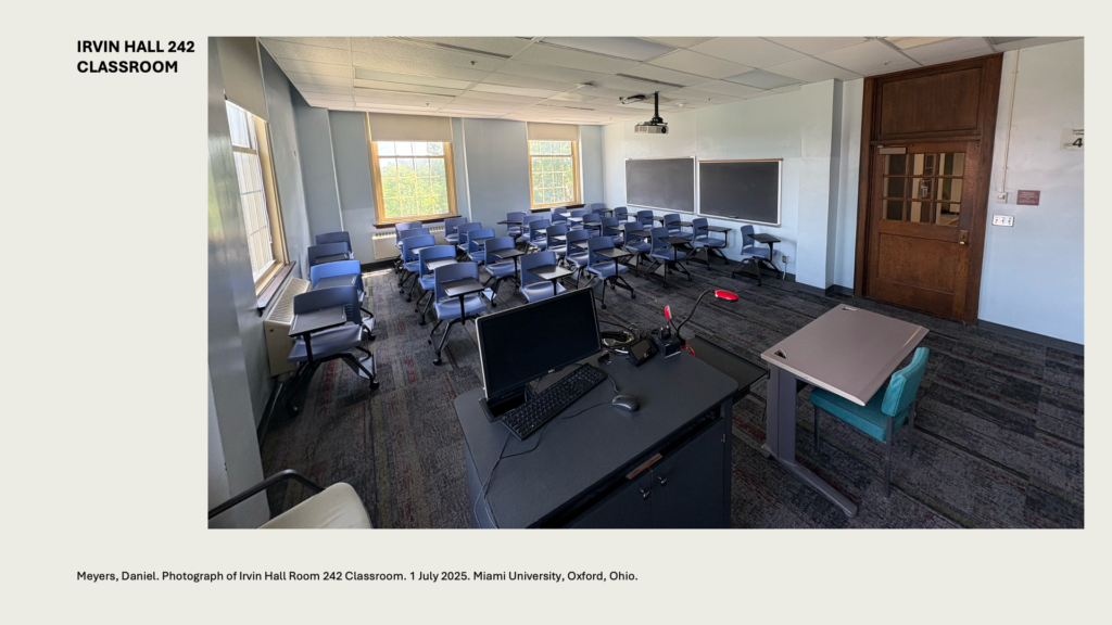 IRVIN HALL 242 CLASSROOM
