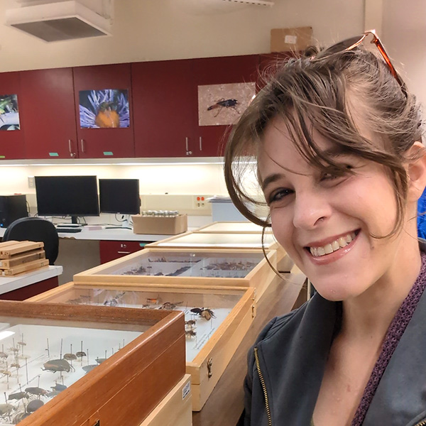Aurelia V, a grad student in an arthropod lab