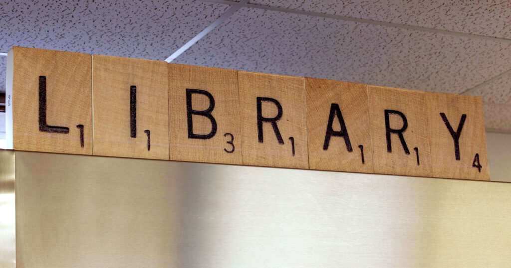 Library sign