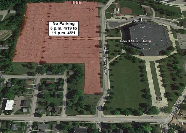 West Millett Parking Restrictions Apr. 19-21