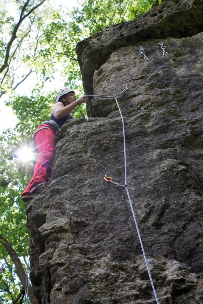 Photo from the Ohio Climbers Coalition at Mad River Gorge & Nature Preserve
