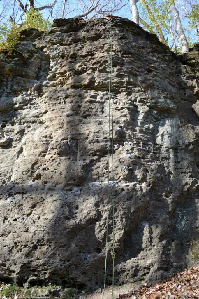 Photo from the Ohio Climbers Coalition at John Bryan State Park
