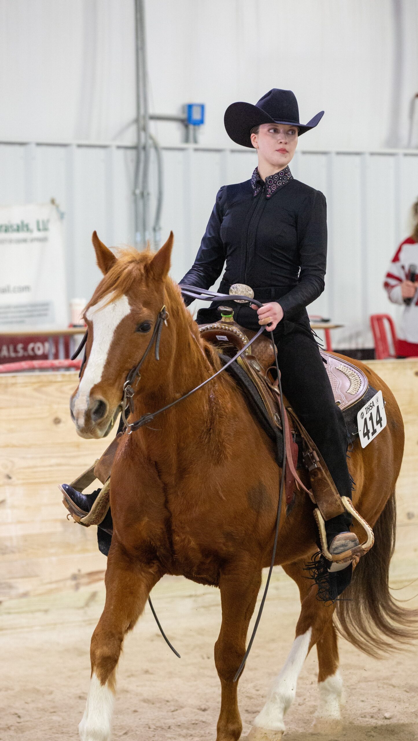 Grace Osterlund riding a horse