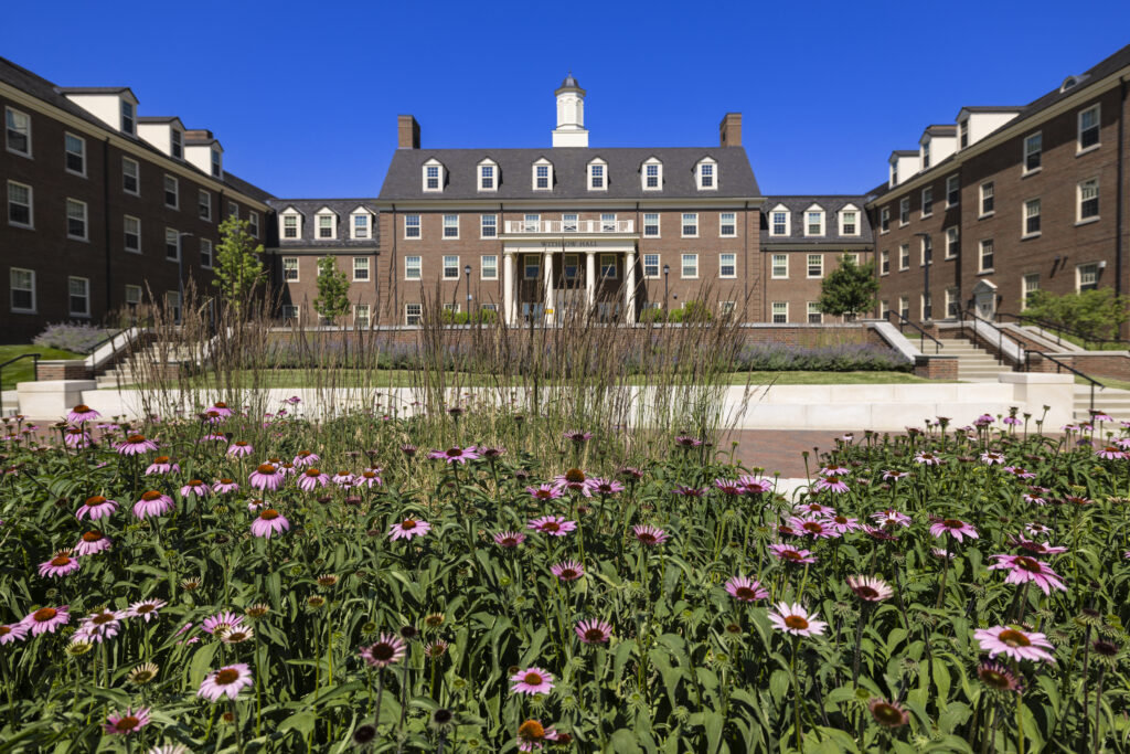 The exterior of Withrow Hall.