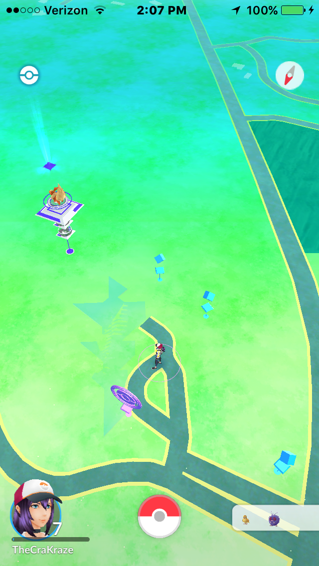 In-game image of the Miami University Art Museum in Pokemon Go!